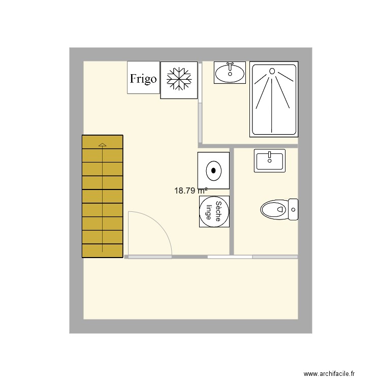 buanderie 1. Plan de 0 pièce et 0 m2