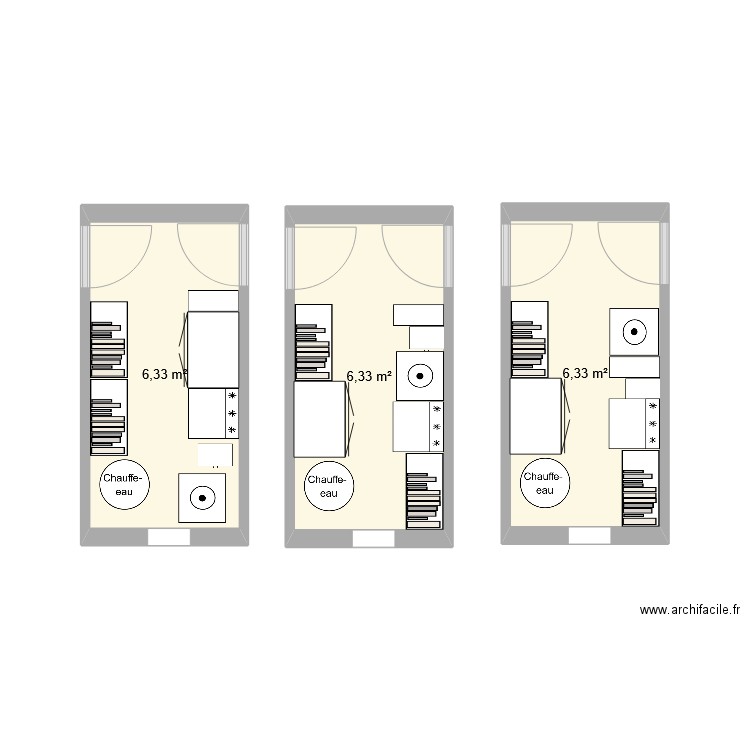 cellier2. Plan de 3 pièces et 19 m2