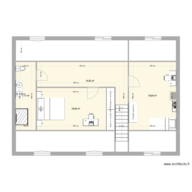 trugalle 2023 Etage Projet 2. Plan de 0 pièce et 0 m2