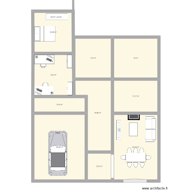 test. Plan de 0 pièce et 0 m2