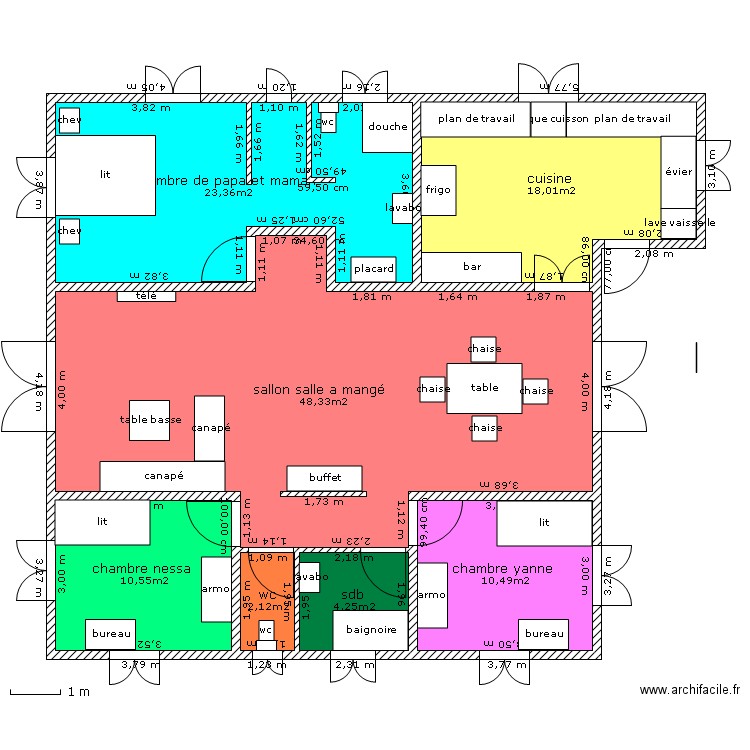 MA MAISON PETIT-BOURG. Plan de 0 pièce et 0 m2