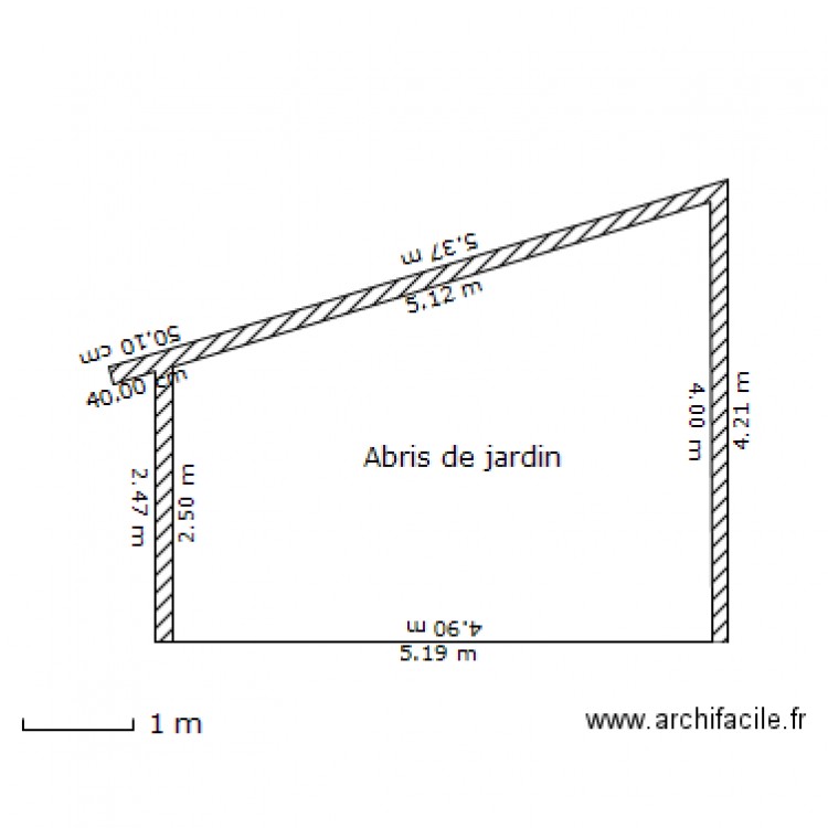 abris de jardin. Plan de 0 pièce et 0 m2