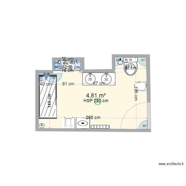 salle bain1. Plan de 0 pièce et 0 m2