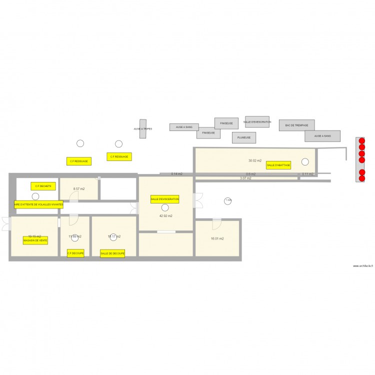 ABATTOIR DE VOLAILLE 1. Plan de 0 pièce et 0 m2