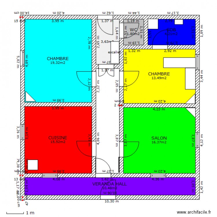 manson branges. Plan de 0 pièce et 0 m2