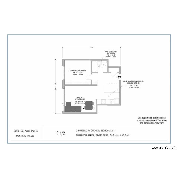 Appartement. Plan de 0 pièce et 0 m2