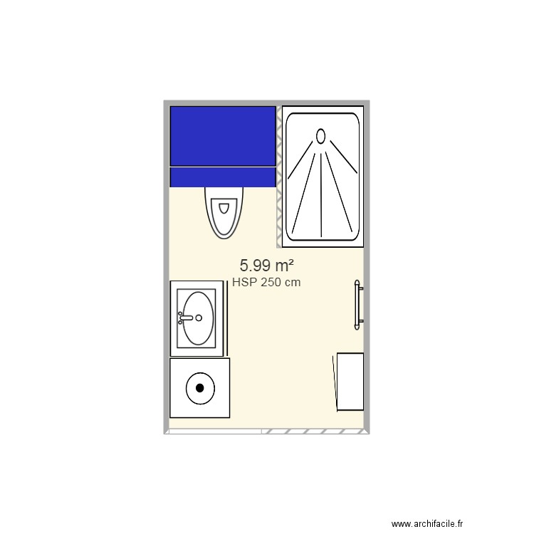 Salle de bain 1. Plan de 0 pièce et 0 m2