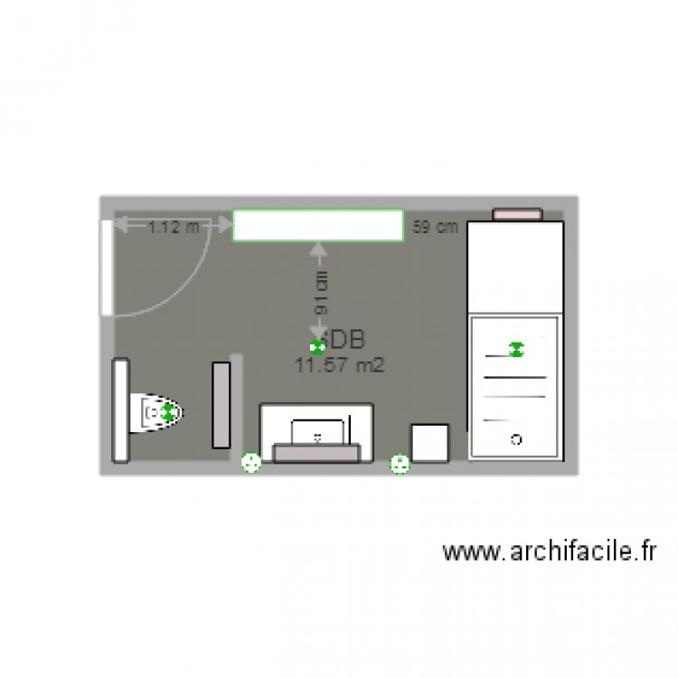 SDB. Plan de 0 pièce et 0 m2