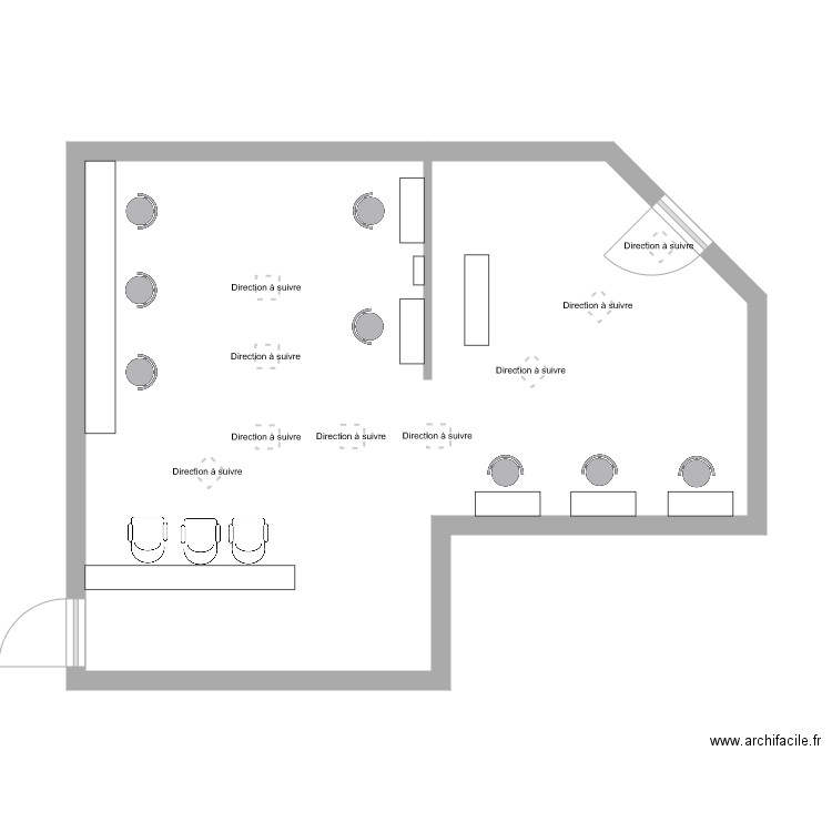 Plan évacuation Espace Création. Plan de 0 pièce et 0 m2