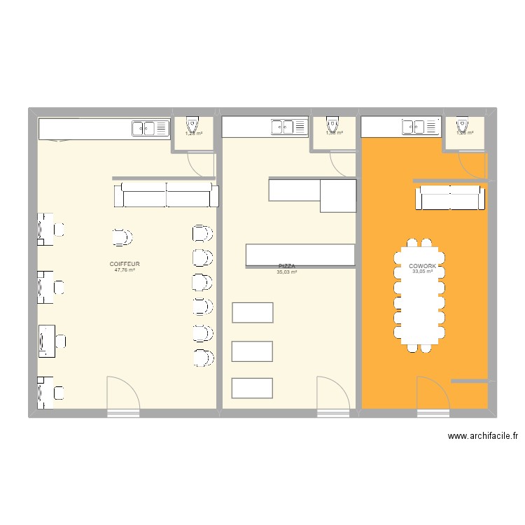 LOCAL ECHIROLLES AMENAG2. Plan de 0 pièce et 0 m2