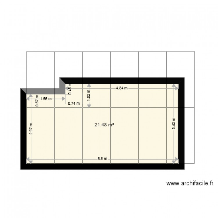 Implantation placo 2bis. Plan de 0 pièce et 0 m2