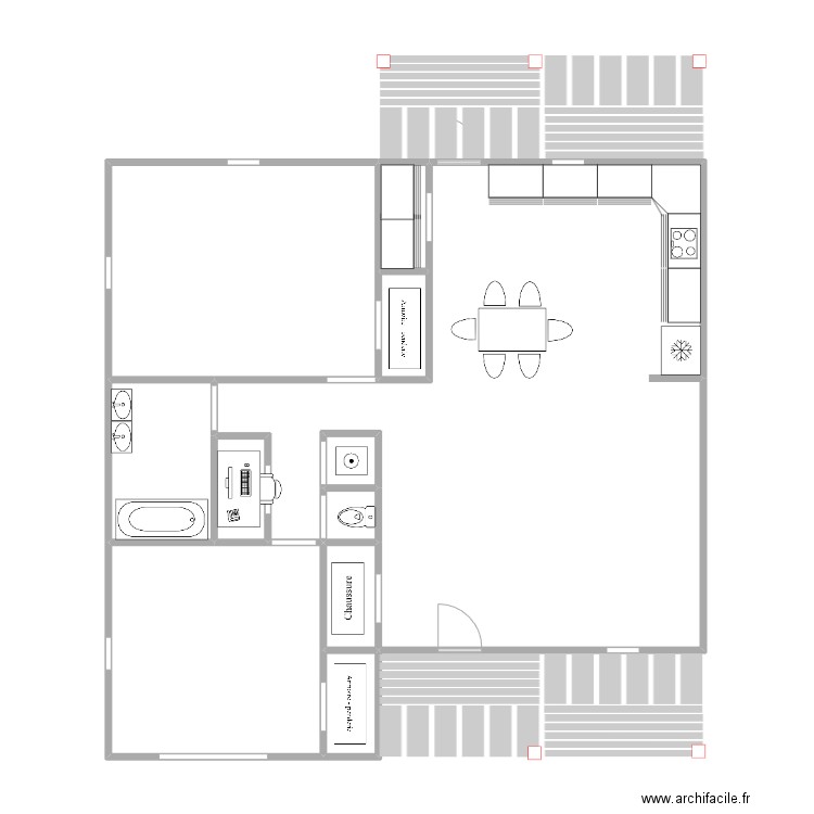 Maison 1 Willow creek. Plan de 11 pièces et 102 m2