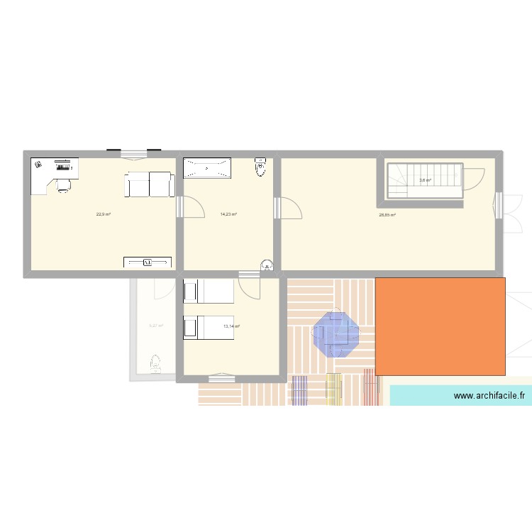 Maison d Achille. Plan de 0 pièce et 0 m2