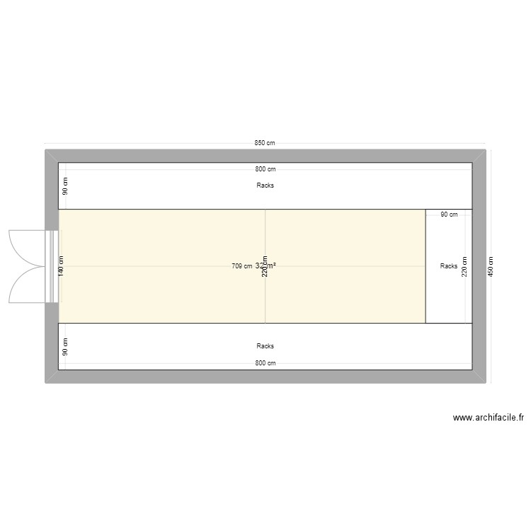 Ossuaire Niveau R-1. Plan de 0 pièce et 0 m2