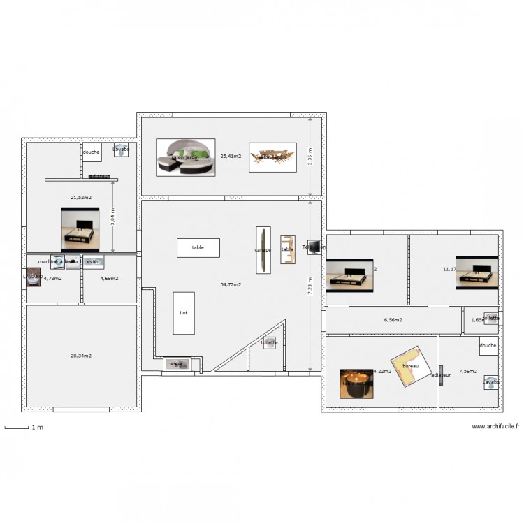 rez de chaussée. Plan de 0 pièce et 0 m2