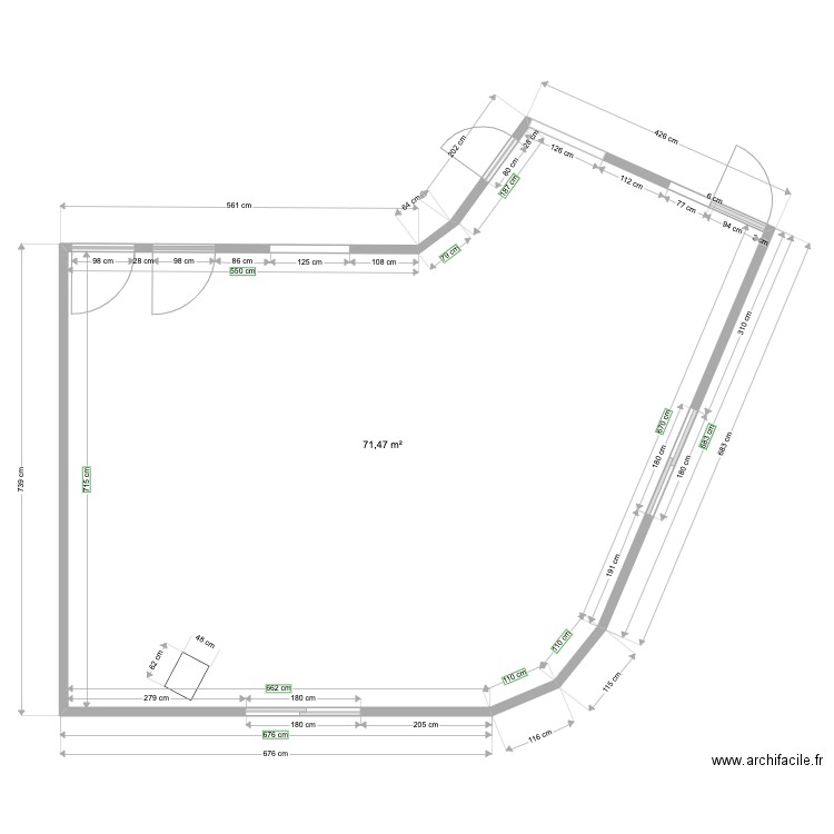 Orly 1_kiosque. Plan de 0 pièce et 0 m2