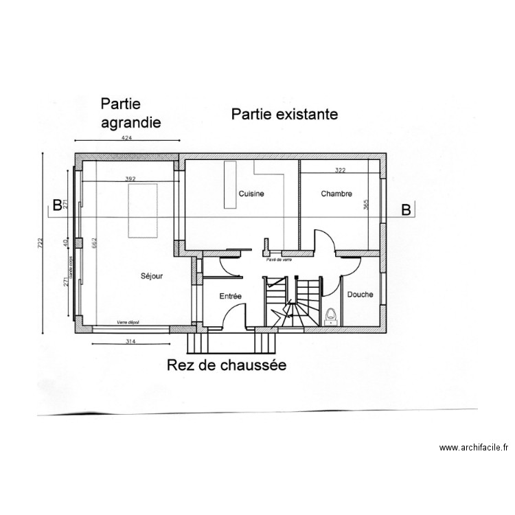 terrasse. Plan de 0 pièce et 0 m2