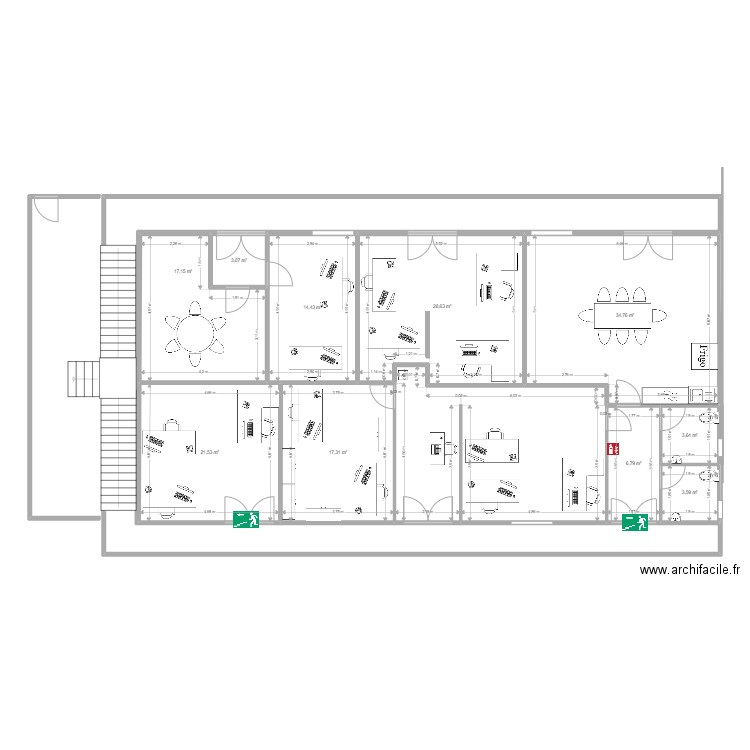 Locaux PCO v Maité. Plan de 0 pièce et 0 m2