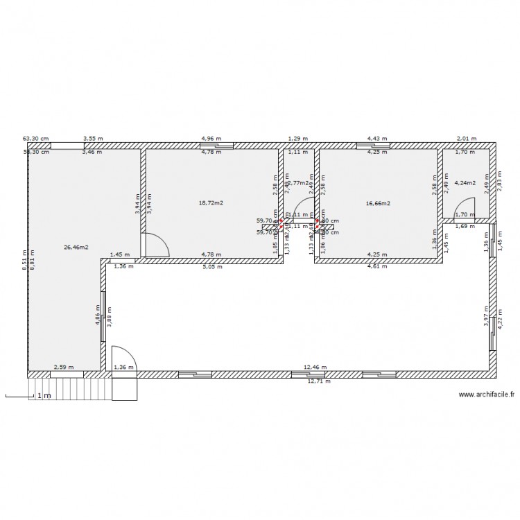 el cardon 1 etage 2 nouveau 31 mai 2012. Plan de 0 pièce et 0 m2