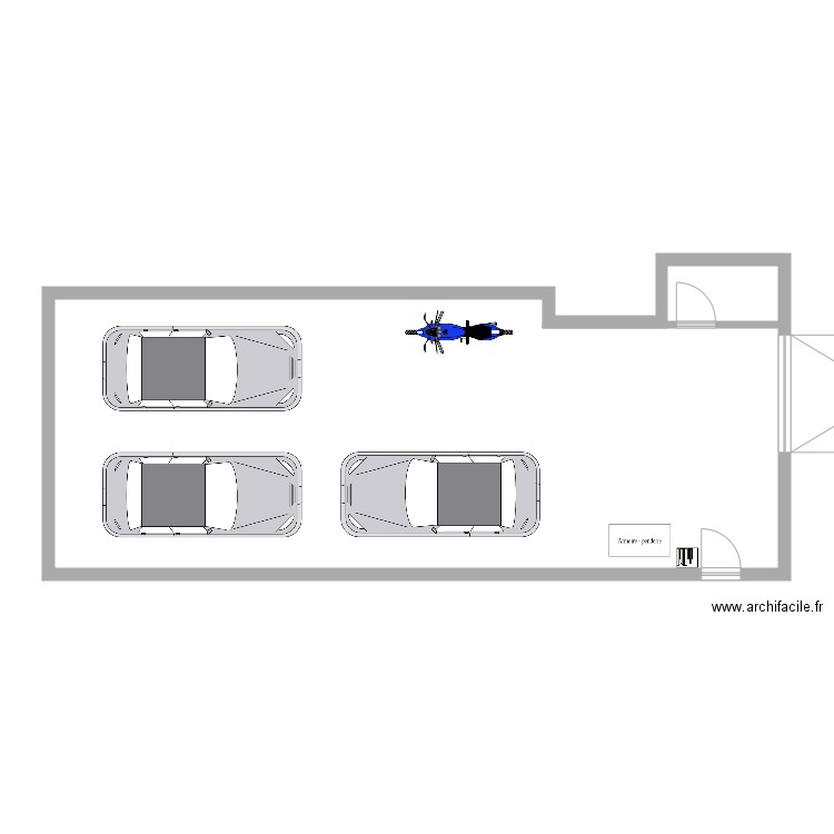 GARAGE. Plan de 0 pièce et 0 m2