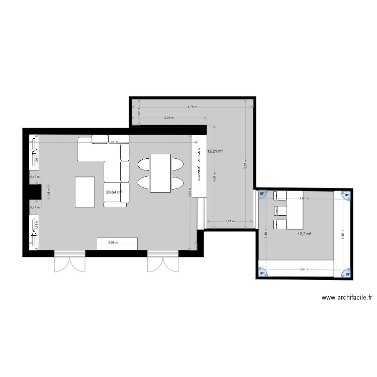 maison. Plan de 0 pièce et 0 m2