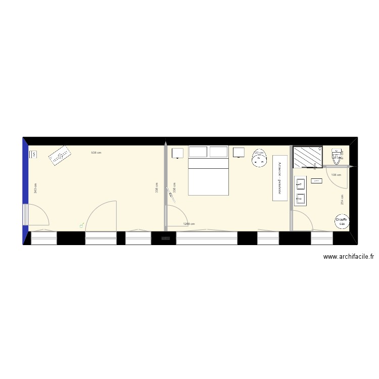 Salle. Plan de 0 pièce et 0 m2