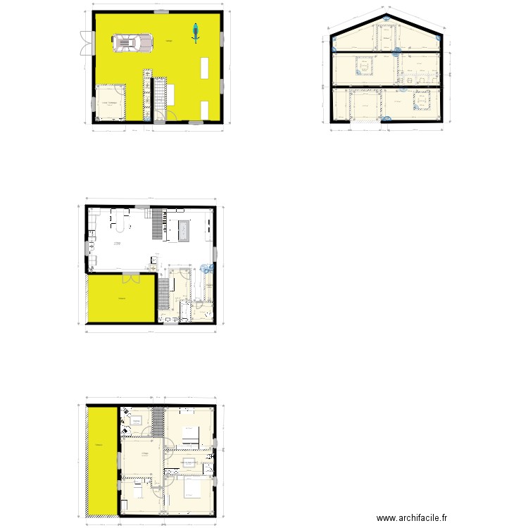 PLAN DE CHALET. Plan de 0 pièce et 0 m2