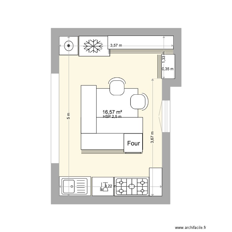 CUISINE MASSENET . Plan de 0 pièce et 0 m2