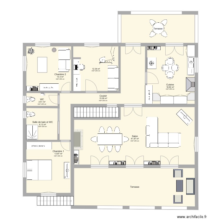 Maison Saints. Plan de 0 pièce et 0 m2