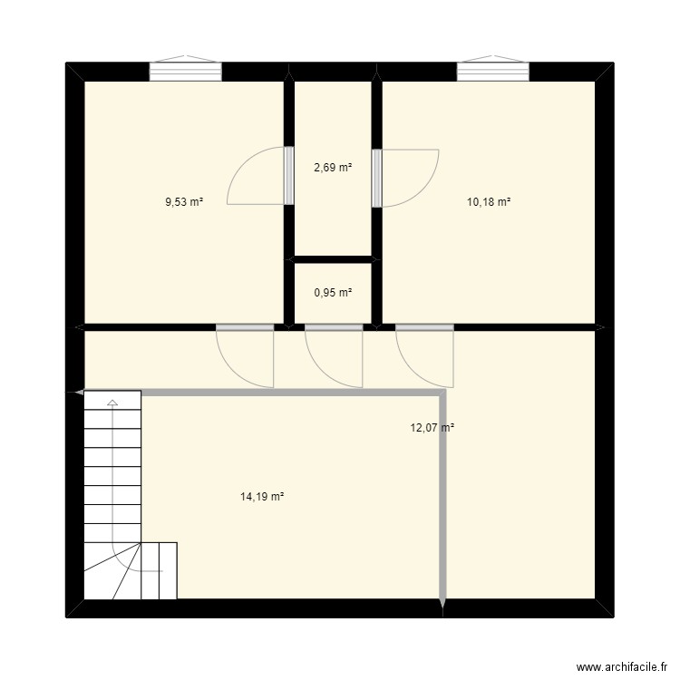 ETAGE. Plan de 0 pièce et 0 m2