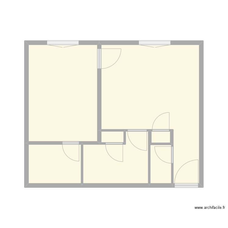 saudech. Plan de 6 pièces et 32 m2