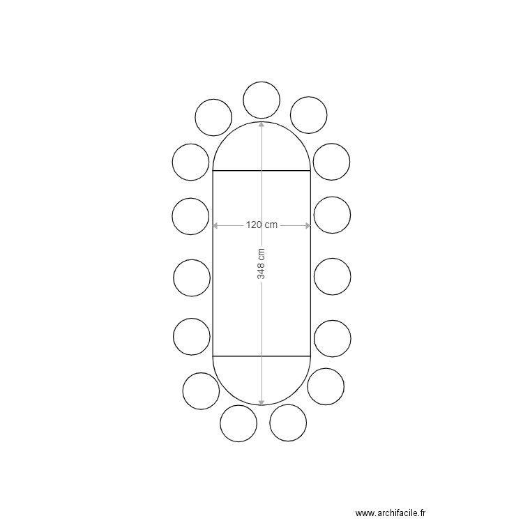 15 couverts. Plan de 0 pièce et 0 m2