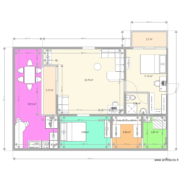 T3 vers RP 4. Plan de 0 pièce et 0 m2