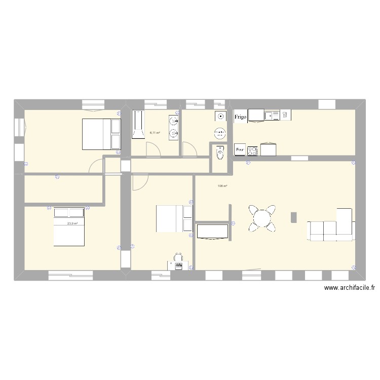 maison. Plan de 0 pièce et 0 m2