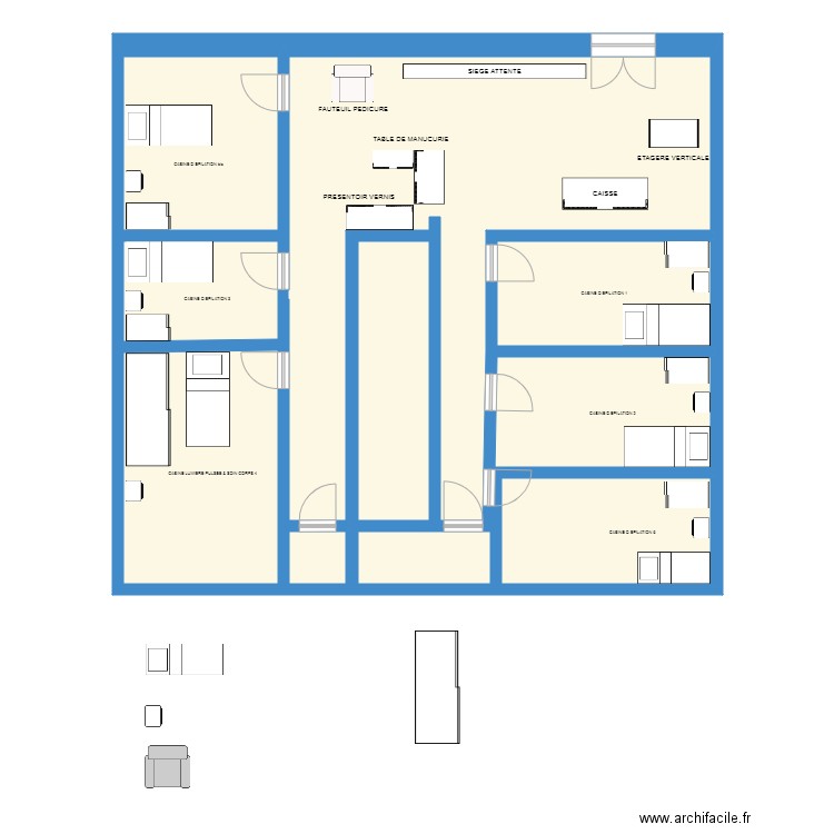 plan Body minute 2. Plan de 0 pièce et 0 m2