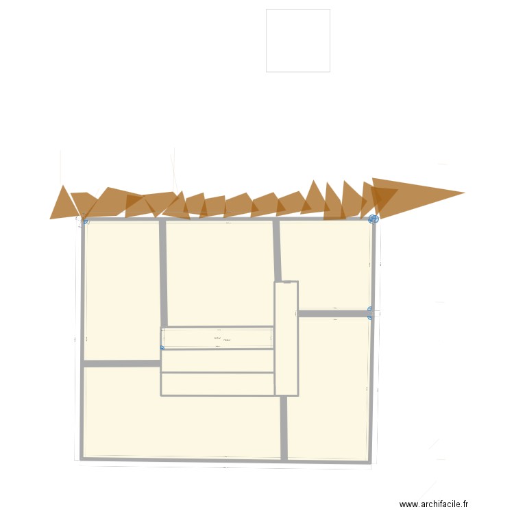 LES 4 CONTAINERS SUR LE TERRAIN  SANS DIMENSIONS. Plan de 2 pièces et 780 m2