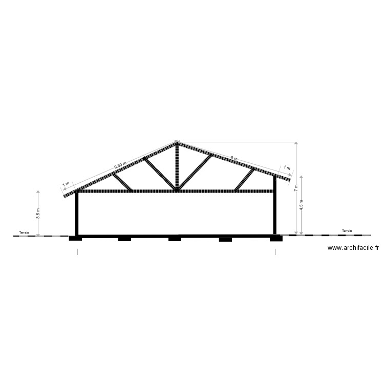 plan coupe2. Plan de 0 pièce et 0 m2