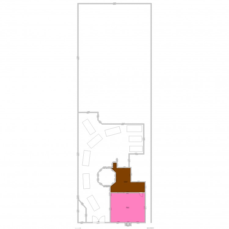 maison avec jardin. Plan de 0 pièce et 0 m2