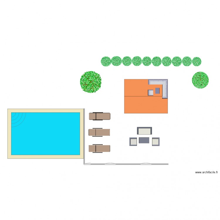 jardin. Plan de 0 pièce et 0 m2