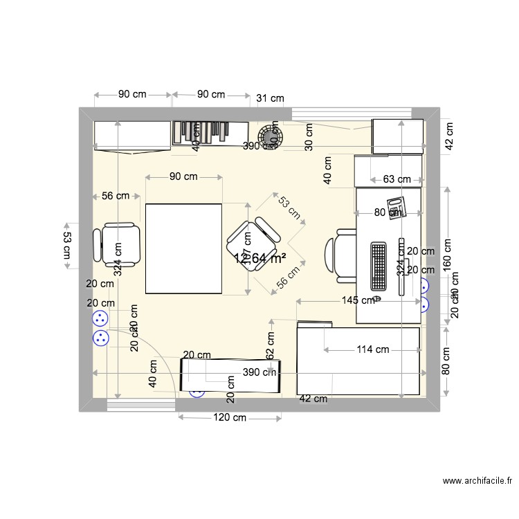 plan bureau 135. Plan de 0 pièce et 0 m2