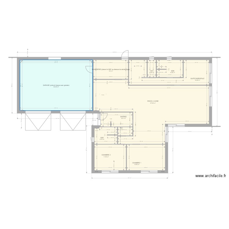 SGArnouvilleV2sansterrassesansamenagement. Plan de 0 pièce et 0 m2