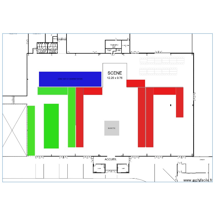 salon tpp. Plan de 0 pièce et 0 m2