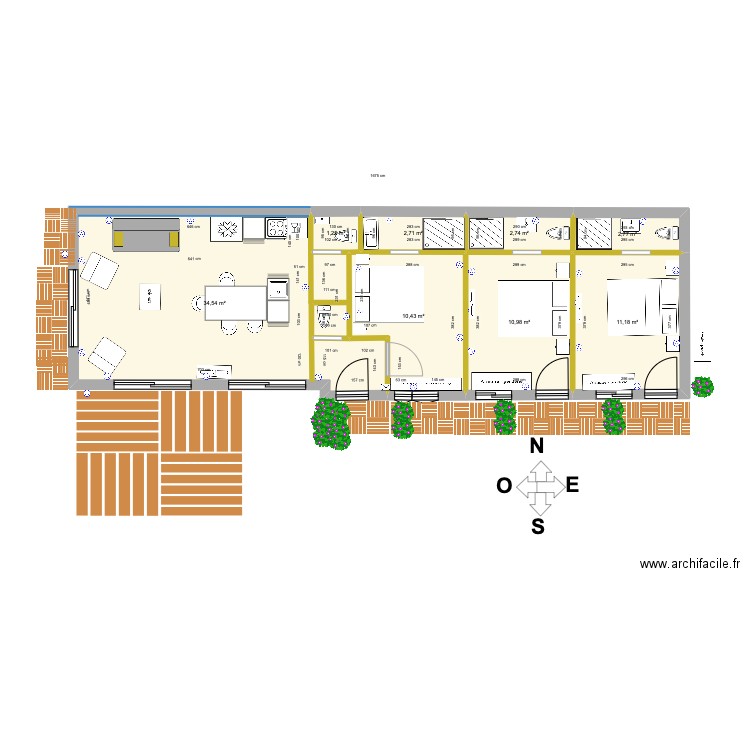 Dépendances7. Plan de 10 pièces et 123 m2