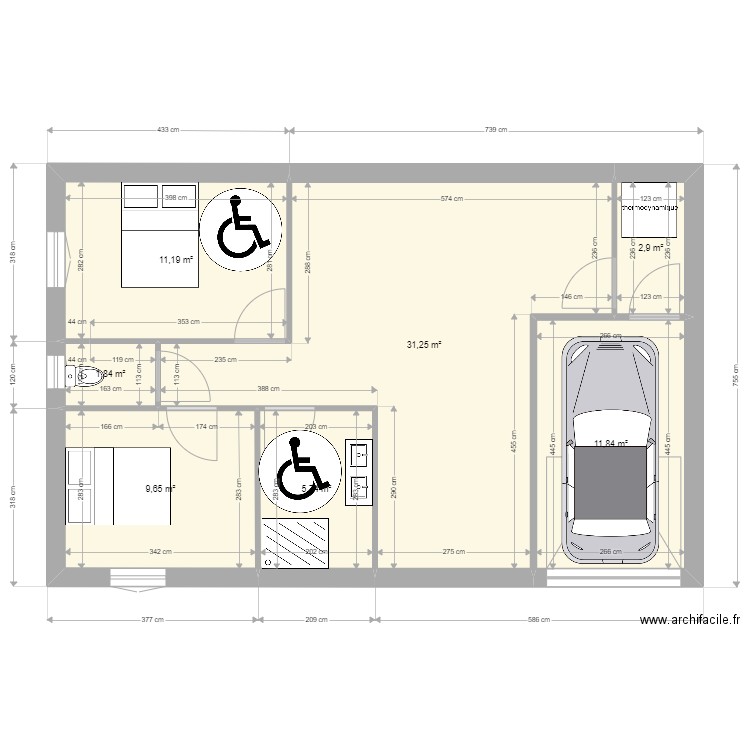 petite mimizan a doubler. Plan de 0 pièce et 0 m2