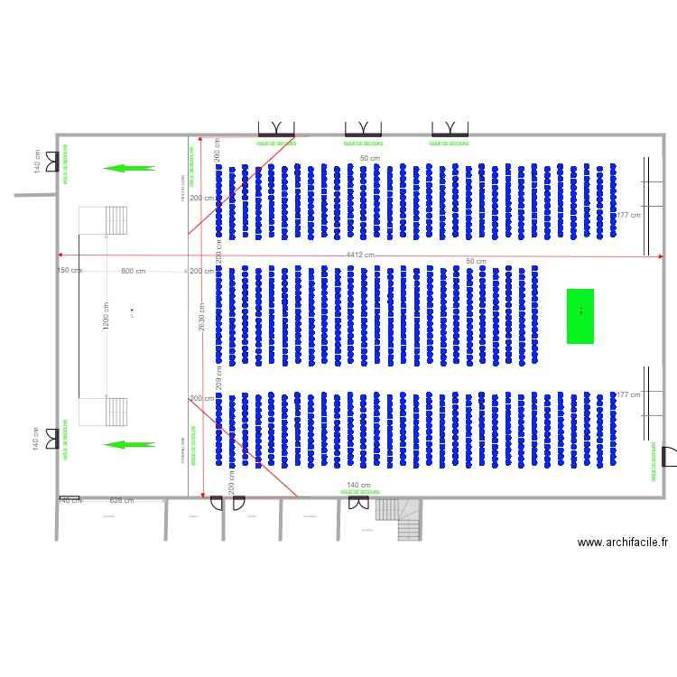 Complexe La Sensée pink floyd 1172. Plan de 1 pièce et 1160 m2