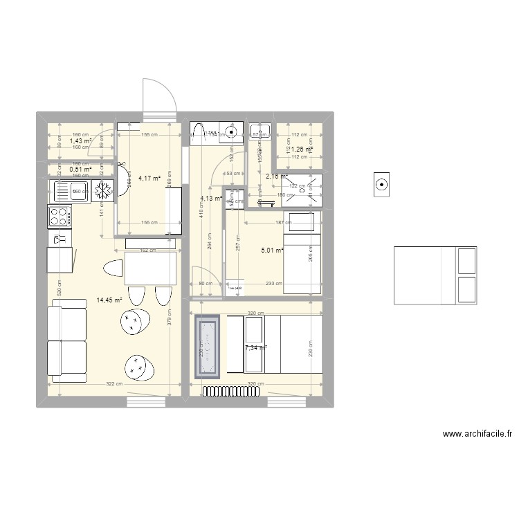 plan tignes2. Plan de 0 pièce et 0 m2