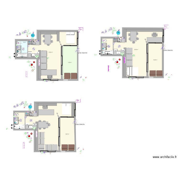 etage. Plan de 0 pièce et 0 m2