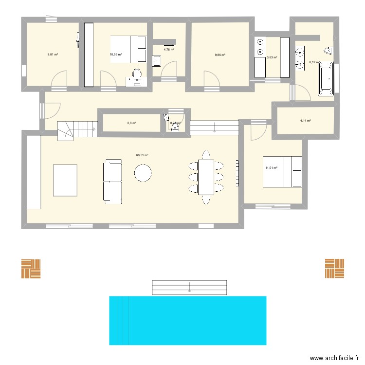 MAISONNETTE . Plan de 0 pièce et 0 m2