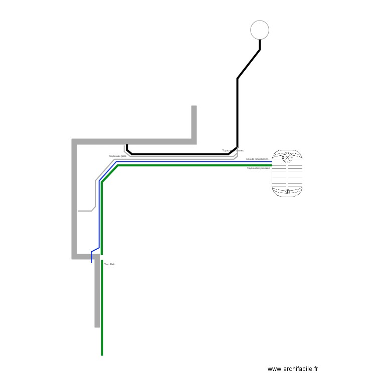 Assainissement. Plan de 0 pièce et 0 m2