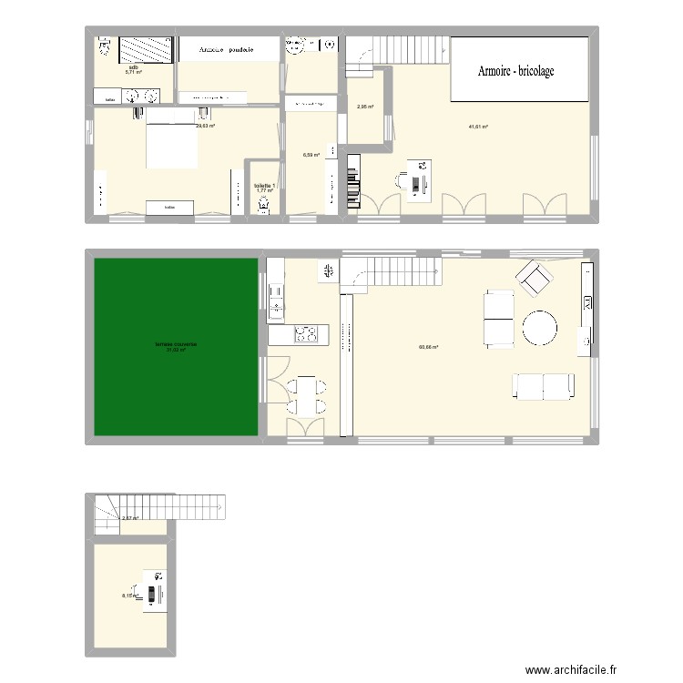 PLAN BURES SUR YVETTE v2024 charlène 3. Plan de 10 pièces et 191 m2